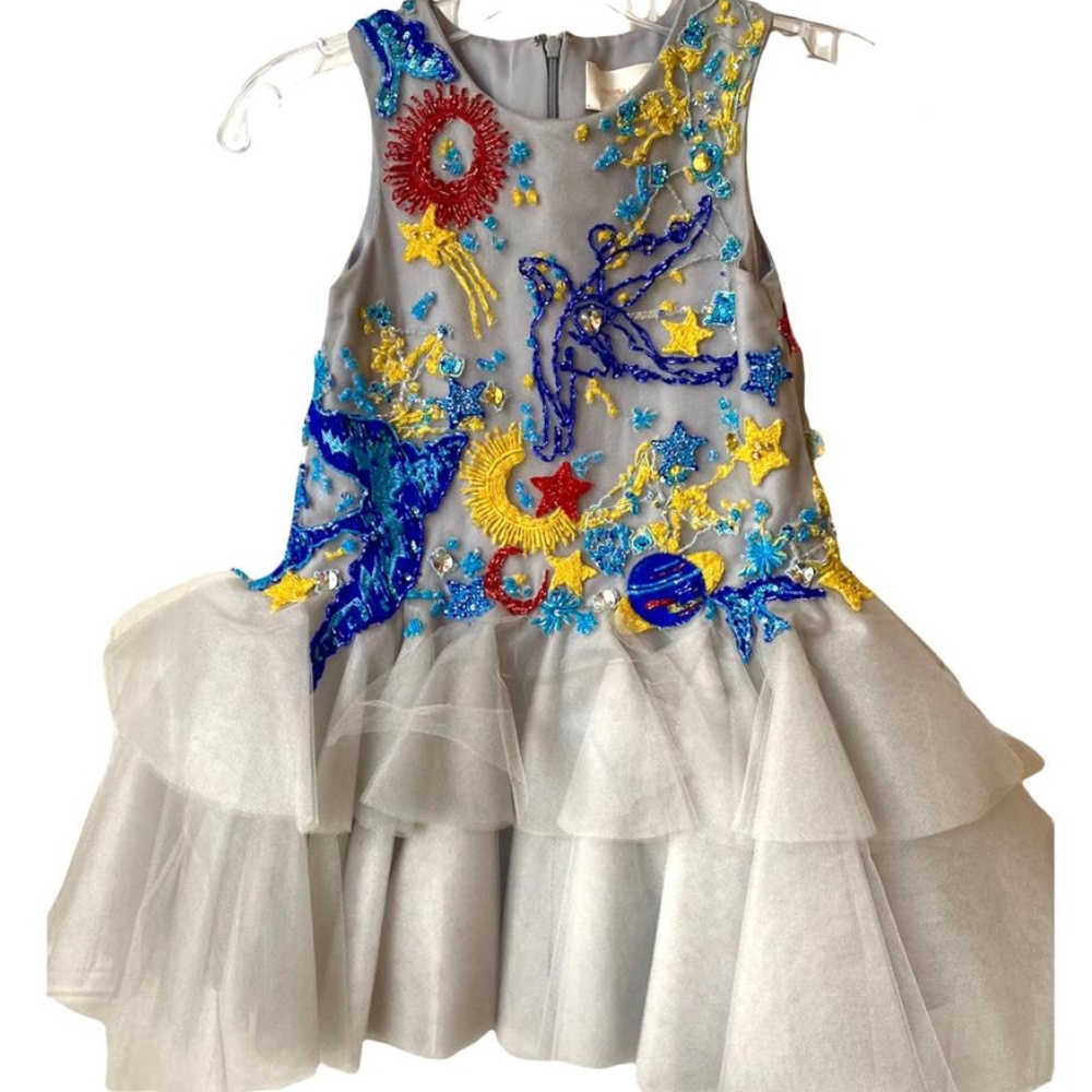 GIRLS MISCHKA AOKI COUTURE CUSTOM TULLE GOWN